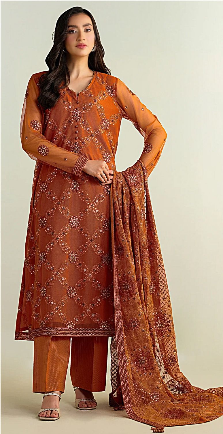 Kayseria Premium Embroidered Dhanak Suit by zairahofficial. Discover stylish Winter Unstitched Suits in Pakistan with elegant embroidery.