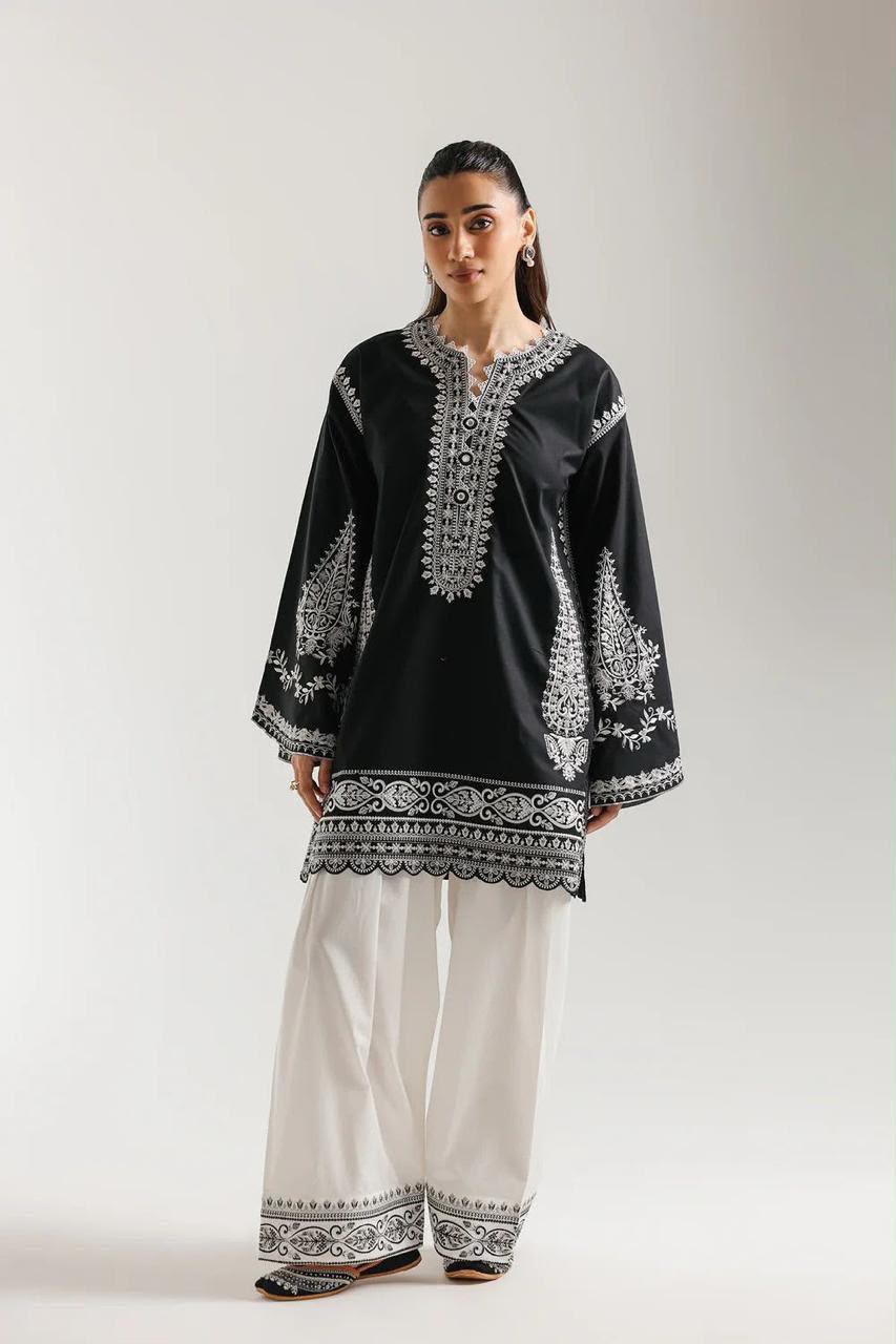 Heavy Dhanak Embroidered Winter Dress by zairahofficial. Discover Affordable Unstitched Suits in Pakistan with elegant embroidery and winter style.