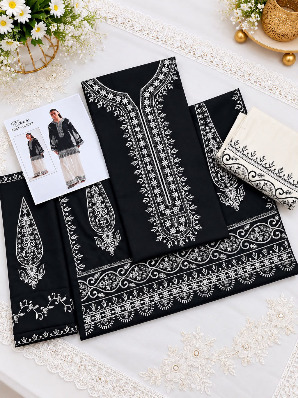 Heavy Dhanak Embroidered Winter Dress by zairahofficial. Discover Affordable Unstitched Suits in Pakistan with elegant embroidery and winter style.