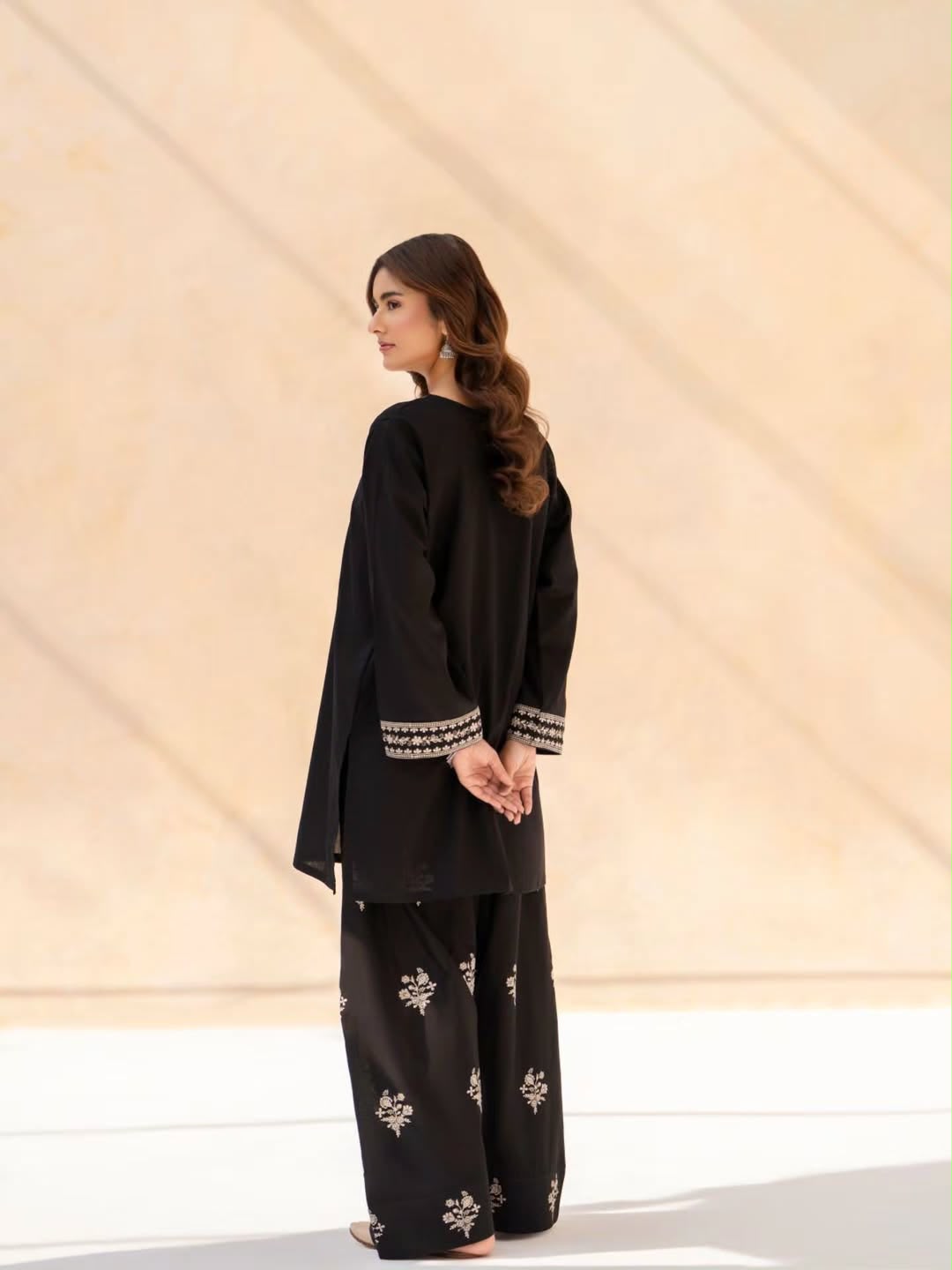 Laam Dhanak Embroidered 2 Piece Suit for Women by zairahofficial. Explore Winter Collection Sale on Brands in Pakistan with elegant embroidery.
