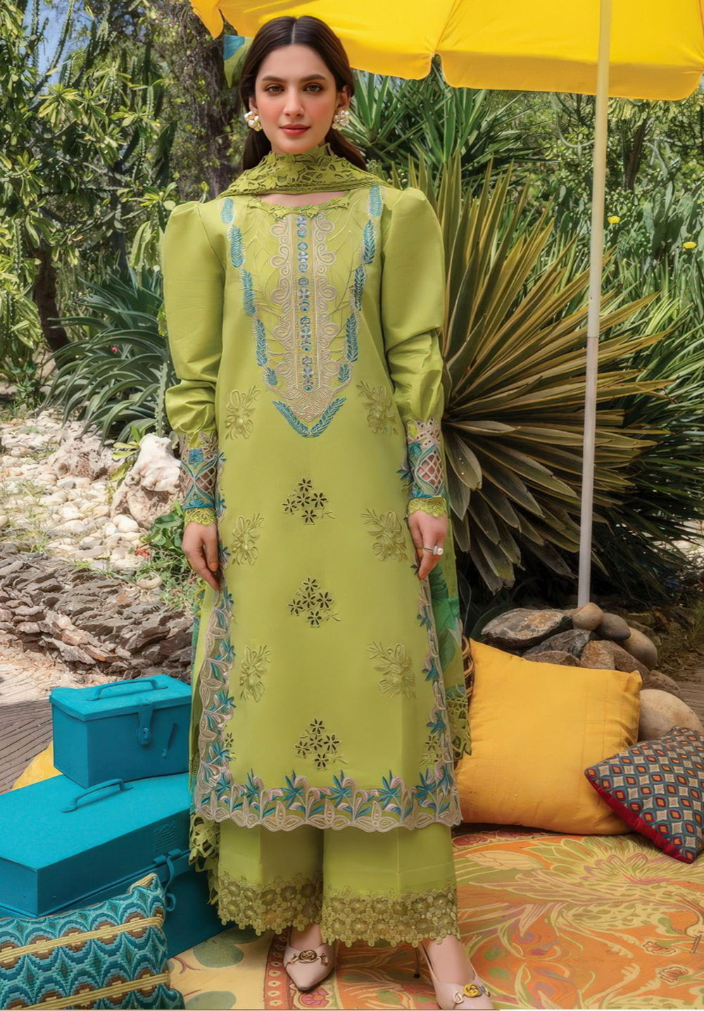 Rang Rasia Dhanak Embroidered 3 Piece Suit by zairahofficial. Explore Dhanak Suits Online in Pakistan with elegant embroidery and winter style.