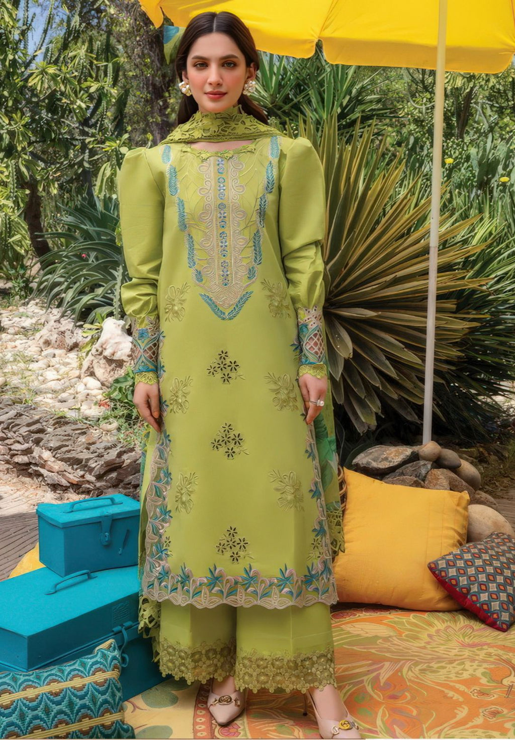 Rang Rasia Dhanak Embroidered 3 Piece Suit by zairahofficial. Explore Dhanak Suits Online in Pakistan with elegant embroidery and winter style.