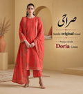 Explore Surahi Digital Print Linen 3 Piece Suit at zairahofficial. Discover Linen Suits Price in Pakistan with elegant designs and premium fabric.