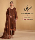 Surahi Digital Print Linen 3 Piece Suit by zairahofficial offers elegant prints and premium fabric. Explore Digital Printed Suits in Pakistan.