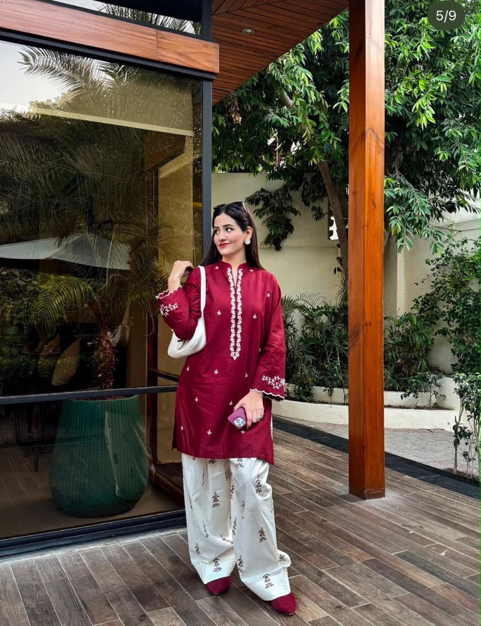Women's Dhanak Embroidered 2 Piece Suit by zairahofficial. Explore Dhanak Suits Price in Pakistan with elegant embroidery and stylish winter designs.